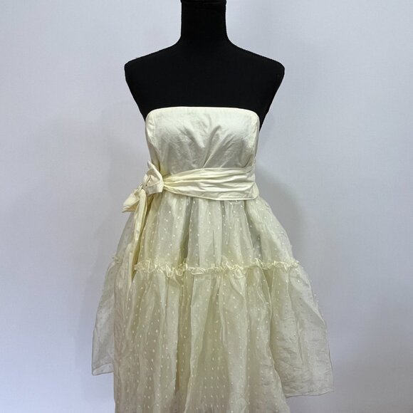 Free People Theo Summer Puff Mini Dress, XL, Yellow, NWT - Picture 8 of 10